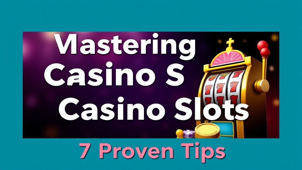 Mastering Casino Slots: 7 Proven Tips